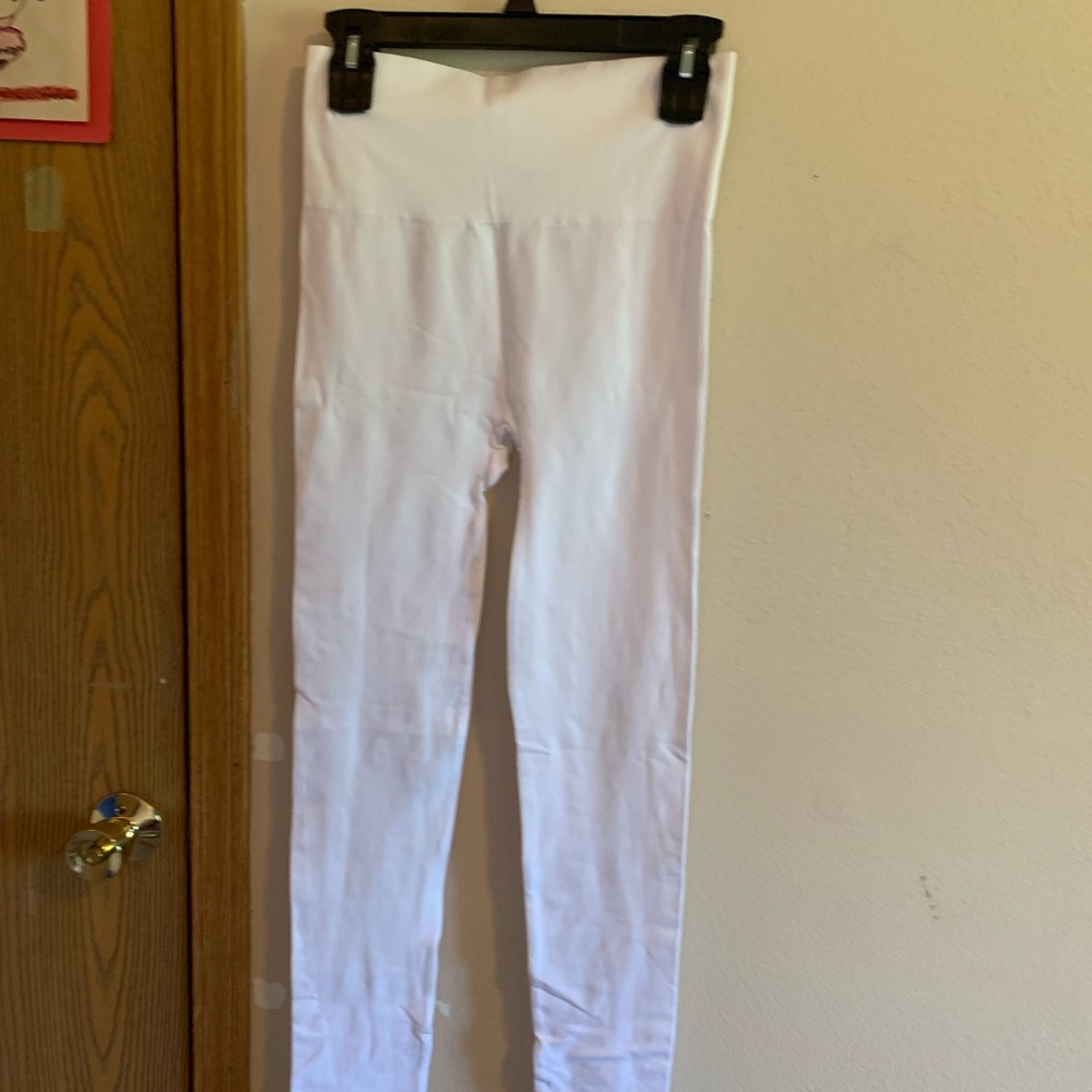 White tights, size small.